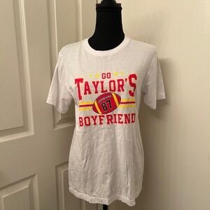 Bella Canvas White Short Sleeve Taylor Swift "In My Kelce Era" T Shirt Size M